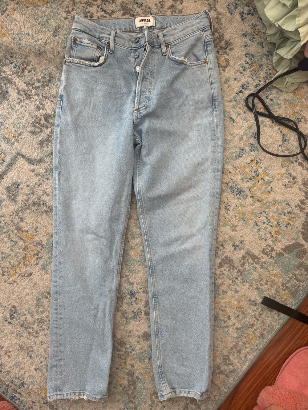 Agolde Riley High-Rise Straight Jeans in 25 - Picture 2 of 3